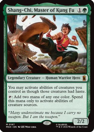 Shang-Chi, Master of Kung Fu (MSH-187) - Marvel Super Heroes Foil - Card Brawlers