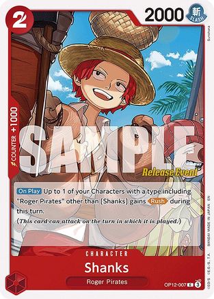 Shanks (007) (OP12-007) - Legacy of the Master Release Event Cards - Card Brawlers