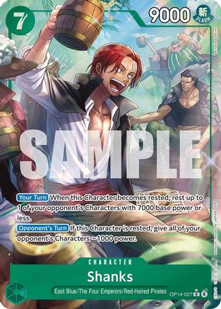Shanks (Alternate Art) (OP14-027) - The Azure Sea's Seven Foil - Card Brawlers