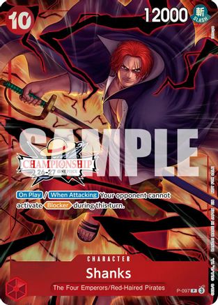Shanks (CS 26-27 Event Pack) (P-097) - One Piece Promotion Cards Foil - Card Brawlers