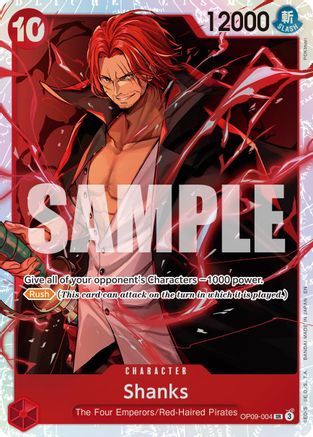 Shanks - OP09-004 (Reprint) (OP09-004) - Premium Booster -The Best- Vol. 2 Foil - Card Brawlers