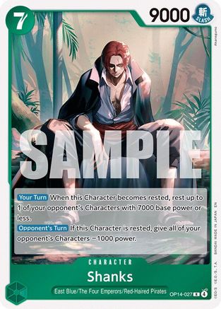 Shanks (OP14-027) - The Azure Sea's Seven Foil - Card Brawlers