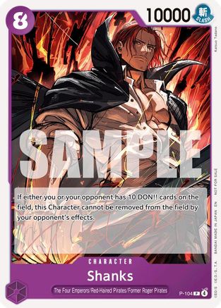Shanks (Store Tournament 2025 Vol. 4) (P-104) - One Piece Promotion Cards - Card Brawlers
