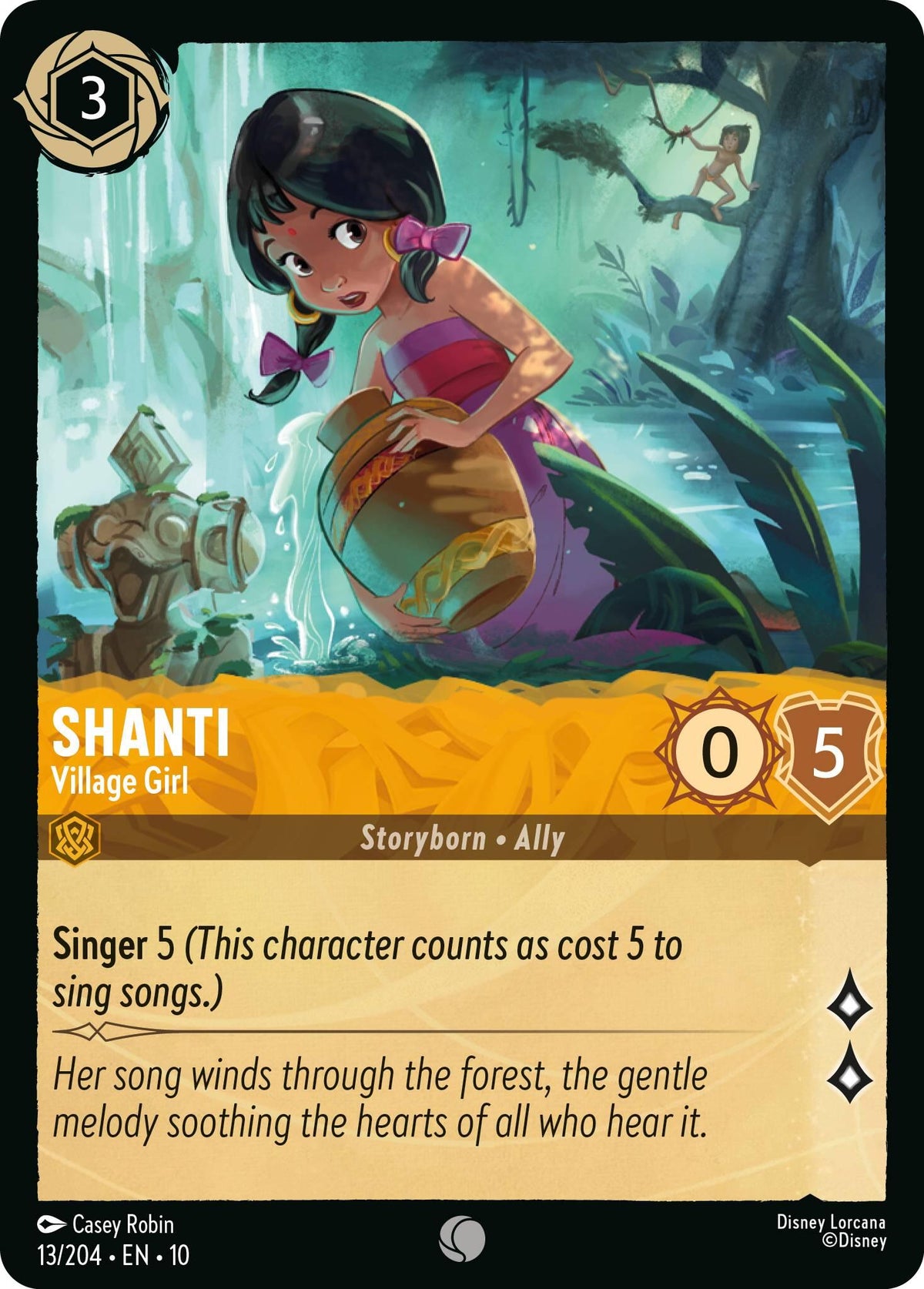 Shanti - Village Girl (13/204) [Whispers in the Well] - Card Brawlers