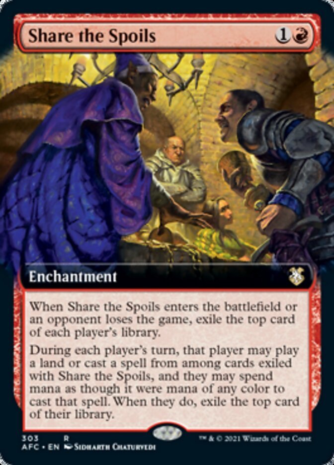 Share the Spoils (Extended Art) [Dungeons & Dragons: Adventures in the Forgotten Realms Commander] - Card Brawlers