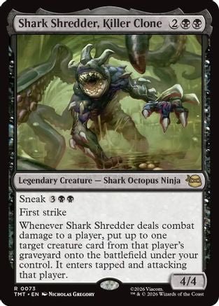 Shark Shredder, Killer Clone (TMT-073) - Teenage Mutant Ninja Turtles Foil - Card Brawlers
