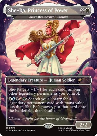 She-Ra, Princess of Power - Sisay, Weatherlight Captain (SLD-2778) - Secret Lair Drop Series - Card Brawlers