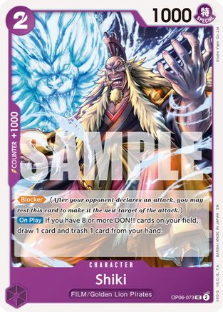 Shiki (Reprint) (OP06-073) - Premium Booster -The Best- Vol. 2 - Card Brawlers