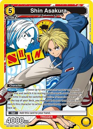 Shin Asakura (018) (UE19BT/SMD-1-018) - UE19BT SAKAMOTO DAYS Foil - Card Brawlers