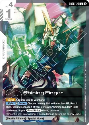 Shining Finger (GD05-120) (GD05-120) - Freedom Ascension - Card Brawlers