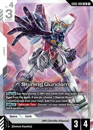Shining Gundam (GD05-066) (GD05-066) - Freedom Ascension Holofoil - Card Brawlers