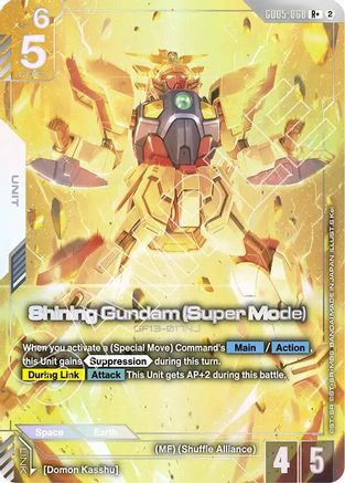 Shining Gundam (Super Mode) (R+) (GD05-068) - Freedom Ascension Holofoil - Card Brawlers