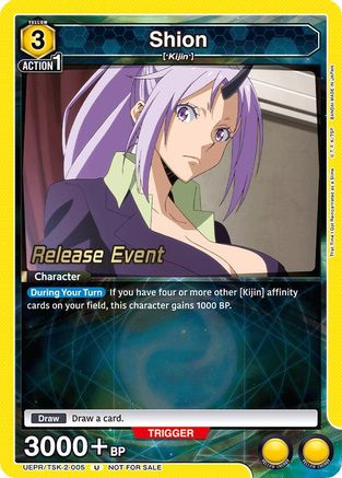 Shion (005) (UEPR/TSK-2-005) - UE20BT That Time I Got Reincarnated as a Slime Release Event Cards - Card Brawlers