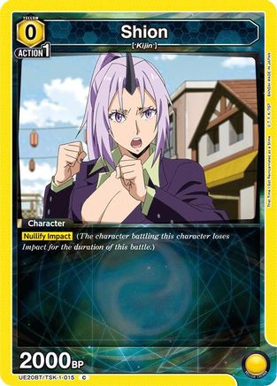 Shion (015) (UE20BT/TSK-1-015) - UE20BT That Time I Got Reincarnated as a Slime - Card Brawlers