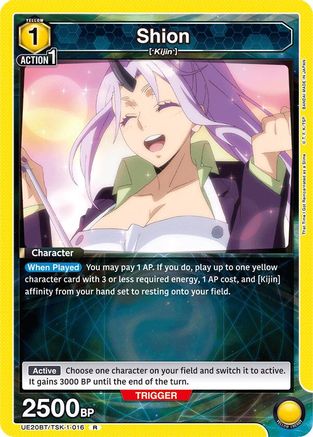 Shion (016) (UE20BT/TSK-1-016) - UE20BT That Time I Got Reincarnated as a Slime Foil - Card Brawlers