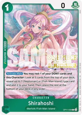 Shirahoshi (Judge Pack Vol. 7) (OP11-030) - One Piece Promotion Cards Foil - Card Brawlers