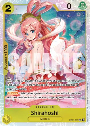 Shirahoshi (Reprint) (EB01-057) - Premium Booster -The Best- Vol. 2 Foil - Card Brawlers