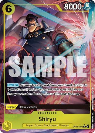 Shiryu (Full Art) (OP16-108) - The Time of Battle Foil - Card Brawlers