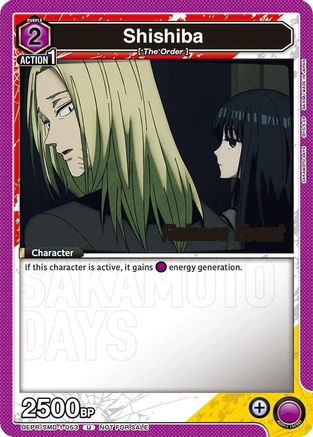 Shishiba (053) (Release Event) (UE19BT/SMD-1-053) - UE19BT SAKAMOTO DAYS Release Event Cards - Card Brawlers