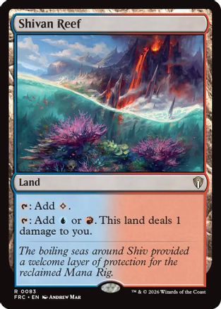 Shivan Reef (FRC-083) - Commander: Reality Fracture - Card Brawlers