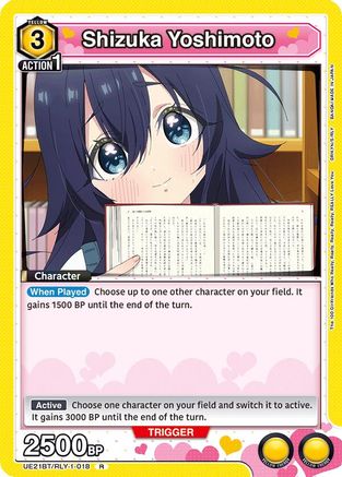 Shizuka Yoshimoto (018) (UE21BT/RLY-1-018) - UE21BT The 100 Girlfriends Who Really Really Really Really REALLY Love You Foil - Card Brawlers