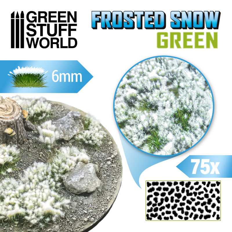 Green Stuff World - Shrub Tufts - Frosted Snow - Green Stuff World - Card Brawlers | Quebec | Canada |