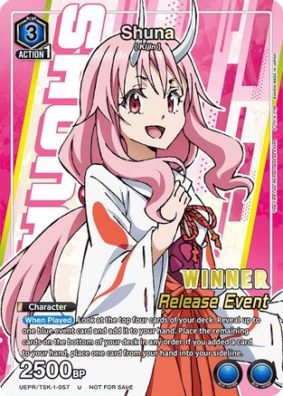 Shuna (Release Event Winner) (UEPR/TSK-1-057) - UE20BT That Time I Got Reincarnated as a Slime Release Event Cards Foil - Card Brawlers