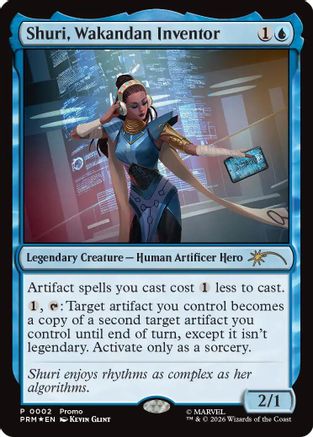 Shuri, Wakandan Inventor (MEDIA-002) - Media Promos Foil - Card Brawlers