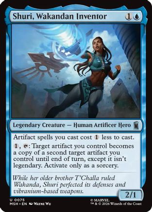 Shuri, Wakandan Inventor (MSH-075) - Marvel Super Heroes Foil - Card Brawlers