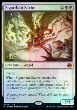 Sigardian Savior [Innistrad: Midnight Hunt Prerelease Promos] - Card Brawlers