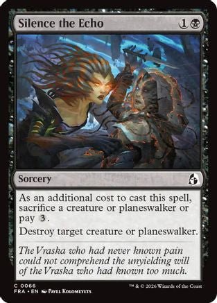 Silence the Echo (FRA-066) - Reality Fracture Foil - Card Brawlers