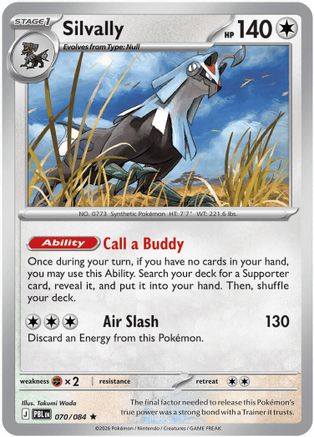 Silvally (070/084) - Reverse Holofoil [ME05 Pitch Black] - Card Brawlers