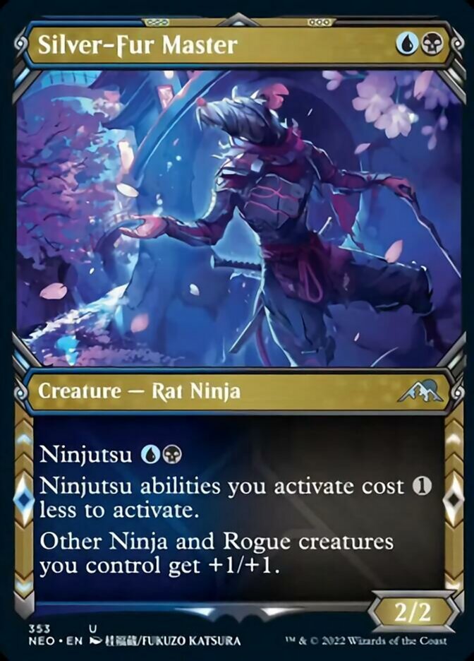 Silver - Fur Master (Showcase Ninja) [Kamigawa: Neon Dynasty] - Card Brawlers