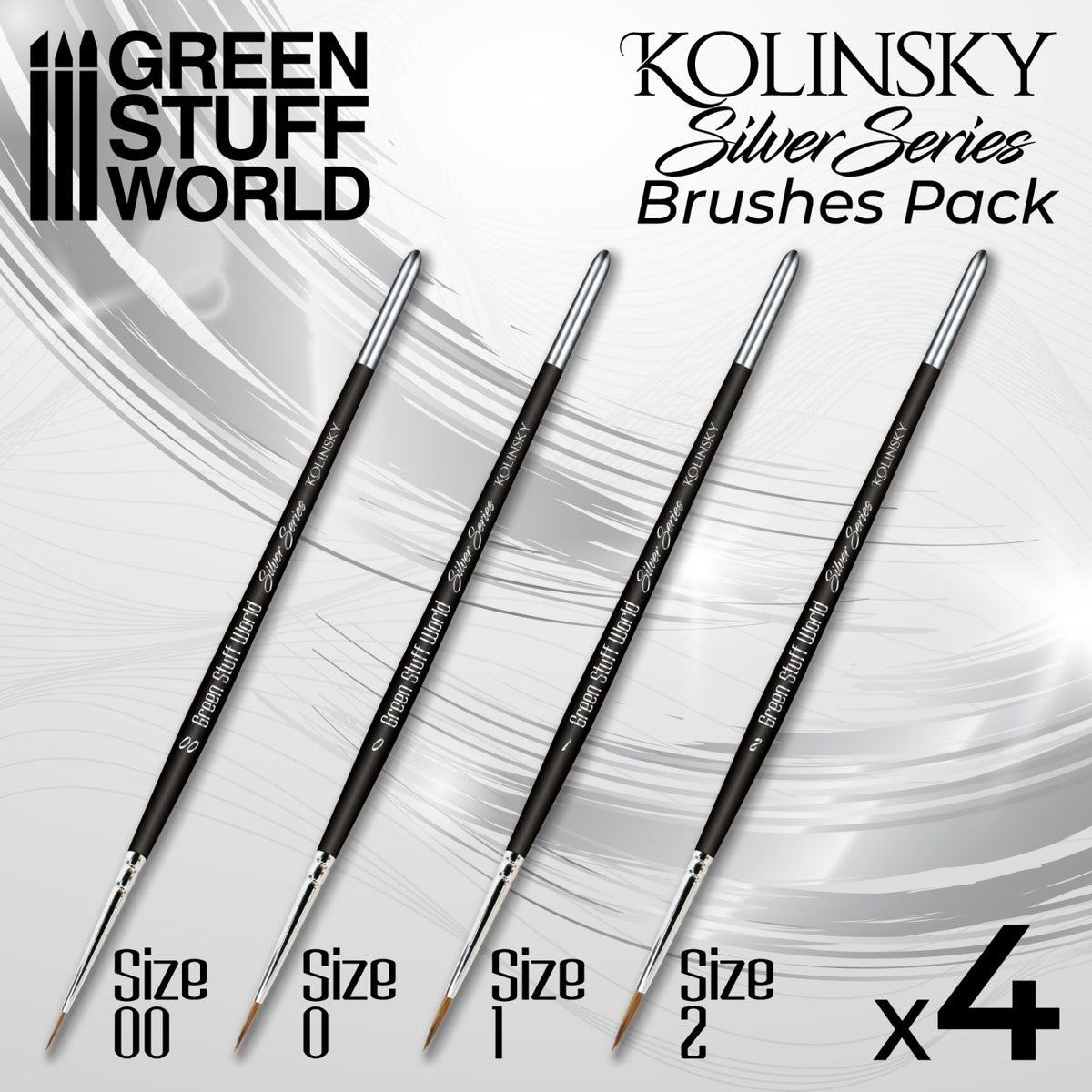 Silver Series Paint Brush Set - Green Stuff World - Card Brawlers | Quebec | Canada |