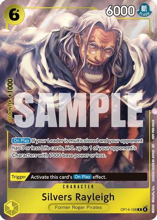 Silvers Rayleigh (Dash Pack) (OP14-108) - The Azure Sea's Seven Foil - Card Brawlers