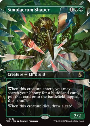 Simulacrum Shaper (Borderless) (FRA-332) - Reality Fracture - Card Brawlers