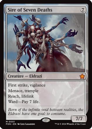 Sire of Seven Deaths (PPECL-001) - Promo Pack: Lorwyn Eclipsed Foil - Card Brawlers