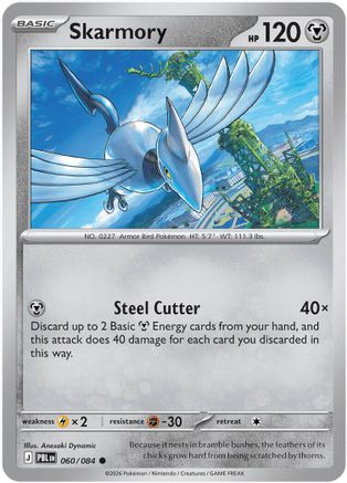 Skarmory (060/null) - Reverse Holofoil [ME05 Pitch Black] - Card Brawlers