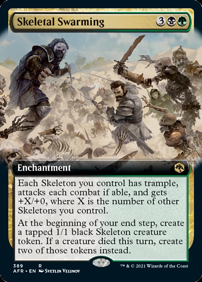 Skeletal Swarming (Extended Art) [Dungeons & Dragons: Adventures in the Forgotten Realms] - Card Brawlers