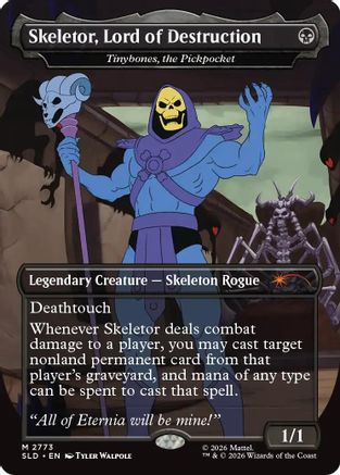 Skeletor, Lord of Destruction - Tinybones, the Pickpocket (SLD-2773) - Secret Lair Drop Series Foil - Card Brawlers