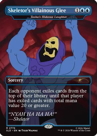 Skeletor's Villainous Glee - Tasha's Hideous Laughter (SLD-2774) - Secret Lair Drop Series Foil - Card Brawlers