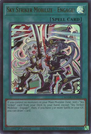 Sky Striker Mobilize - Engage! (MAMO-EN039) - Magnificent Monsters 1st Edition - Card Brawlers