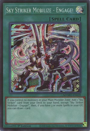 Sky Striker Mobilize - Engage! (Secret Rare) (MAMO-EN039) - Magnificent Monsters 1st Edition - Card Brawlers