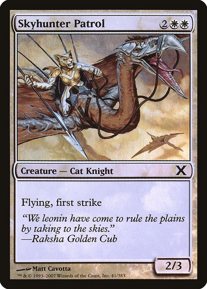 Skyhunter Patrol (Premium Foil) [Tenth Edition] - Card Brawlers