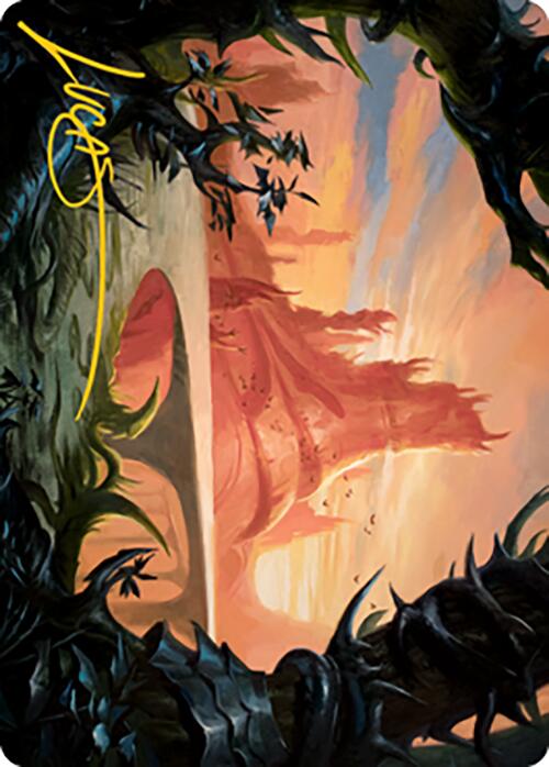 Slagwoods Bridge Art Card (Gold - Stamped Signature) [Modern Horizons 2 Art Series] - Card Brawlers