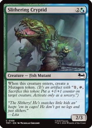 Slithering Cryptid (TMT-168) - Teenage Mutant Ninja Turtles - Card Brawlers