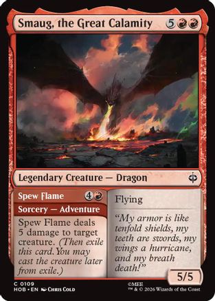 Smaug, the Great Calamity (HOB-109) - The Hobbit Foil - Card Brawlers