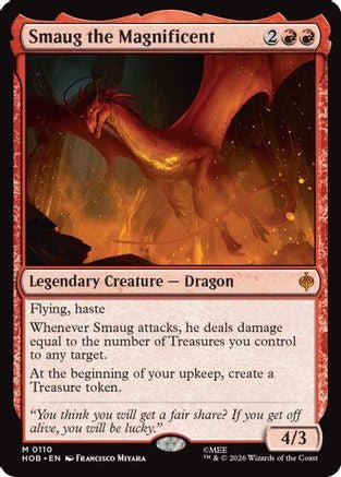 Smaug the Magnificent (HOB-110) - The Hobbit Foil - Card Brawlers