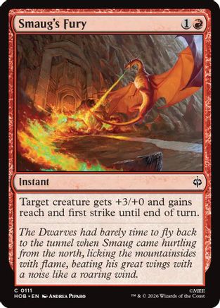 Smaug's Fury (HOB-111) - The Hobbit Foil - Card Brawlers