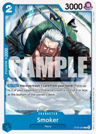 Smoker (ST33-003) - Starter Deck 33: BLUE Kuzan - Card Brawlers